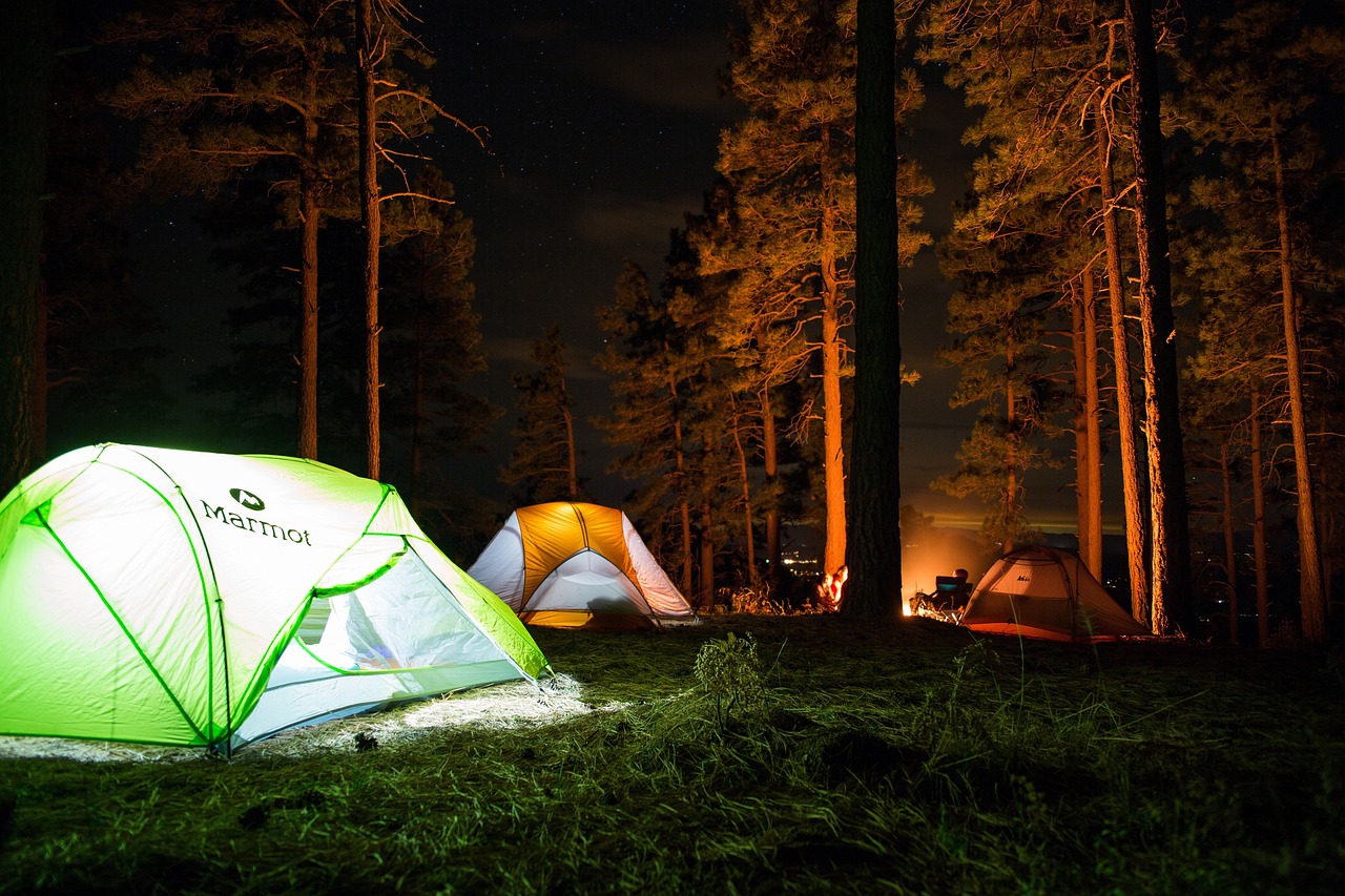 Sleep under the stars in pristine natural settings